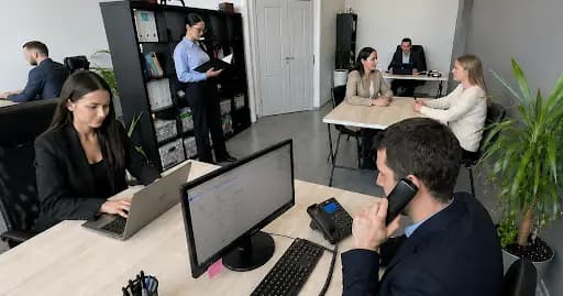 Офис команды консультантов